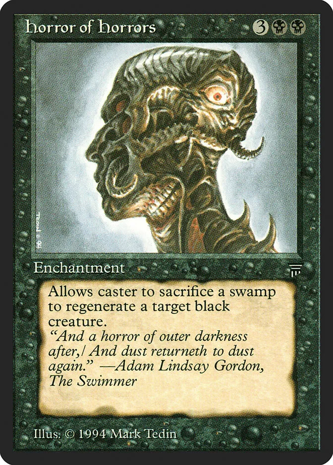 1994 Legends Horror of Horrors uncommon #106 unlisted card image