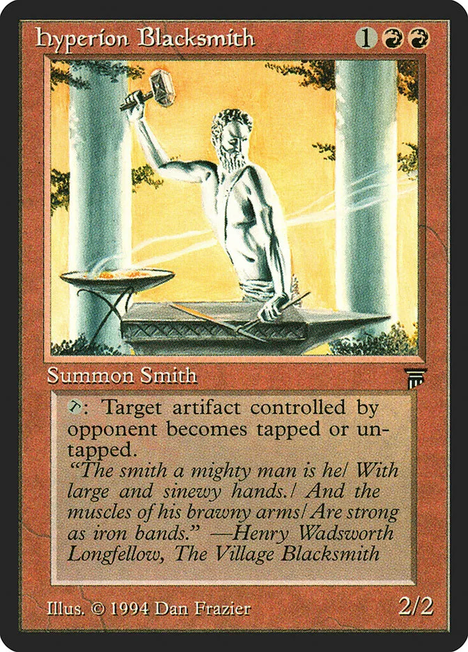 1994 Legends Hyperion Blacksmith uncommon #152 unlisted card image