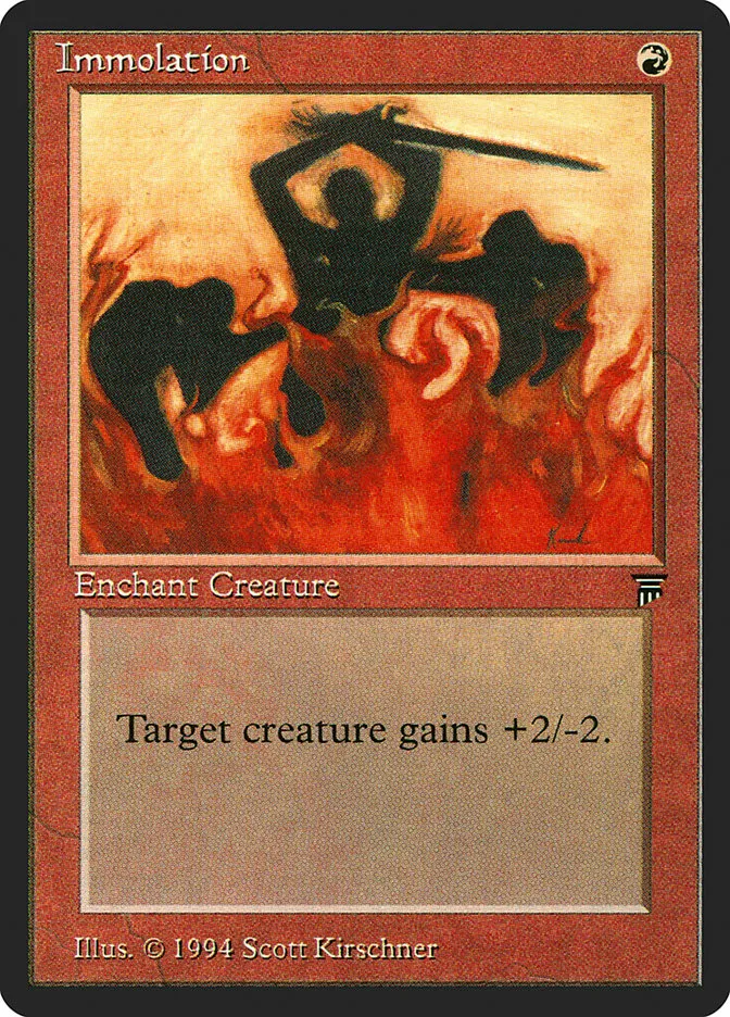 1994 Legends Immolation common #153 unlisted card image