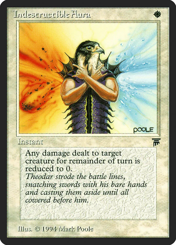 1994 Legends Indestructible Aura common #21 unlisted card image
