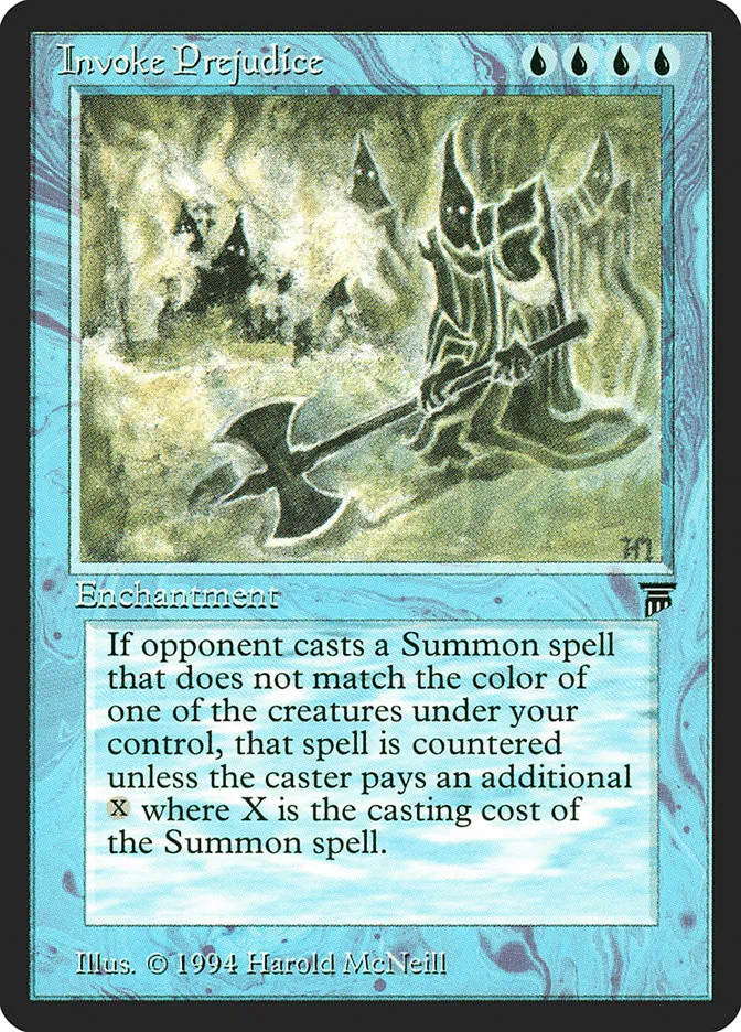1994 Legends Invoke Prejudice rare #62 unlisted card image