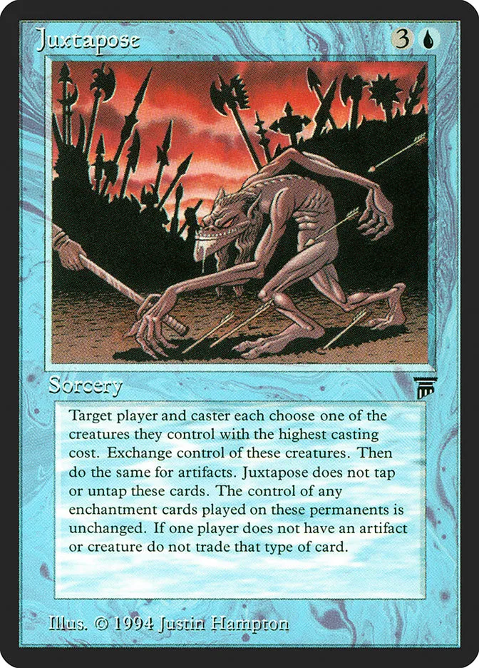 1994 Legends Juxtapose rare #63 unlisted card image