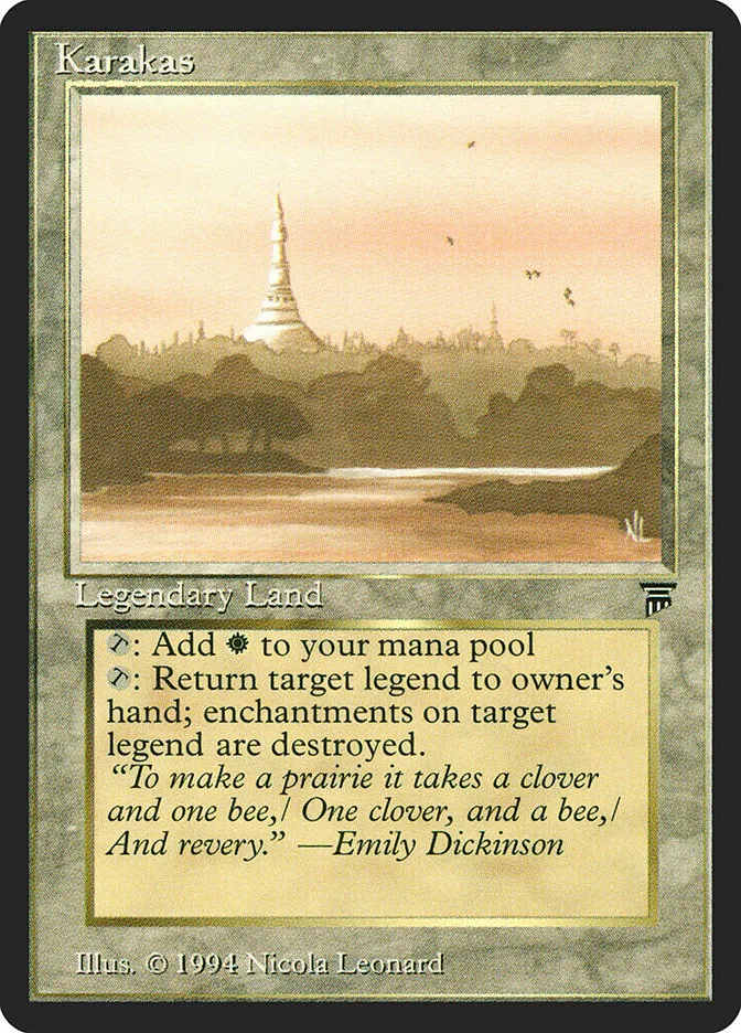 1994 Legends Karakas uncommon #303 unlisted card image