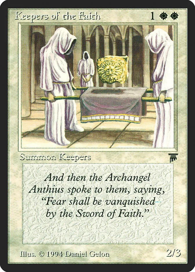 1994 Legends Keepers of the Faith common #24 unlisted card image