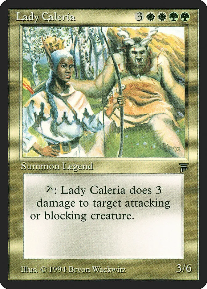 1994 Legends Lady Caleria rare #239 unlisted card image