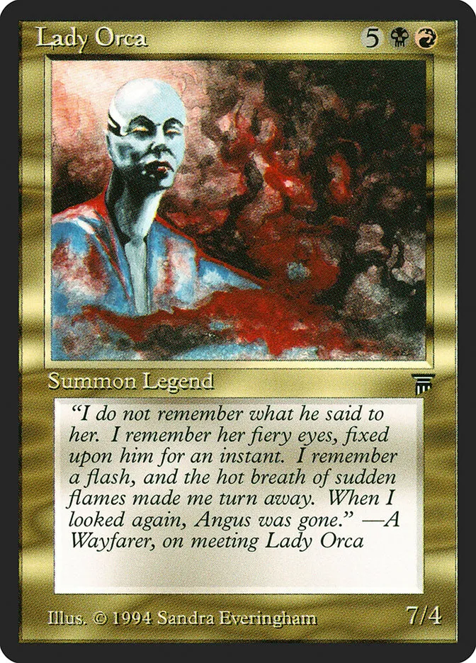 1994 Legends Lady Orca uncommon #241 unlisted card image