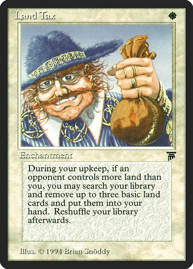 1994 Legends Land Tax uncommon #26 unlisted card image