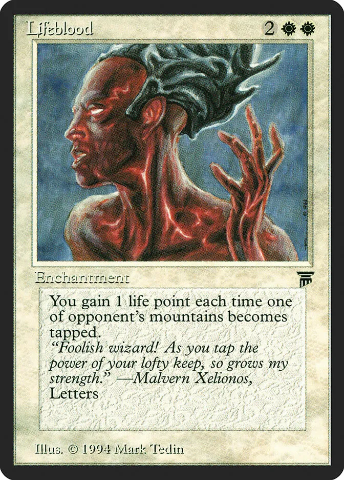 1994 Legends Lifeblood rare #27 unlisted card image