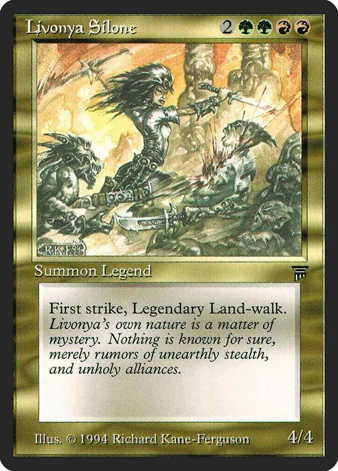 1994 Legends Livonya Silone rare #242 unlisted card image