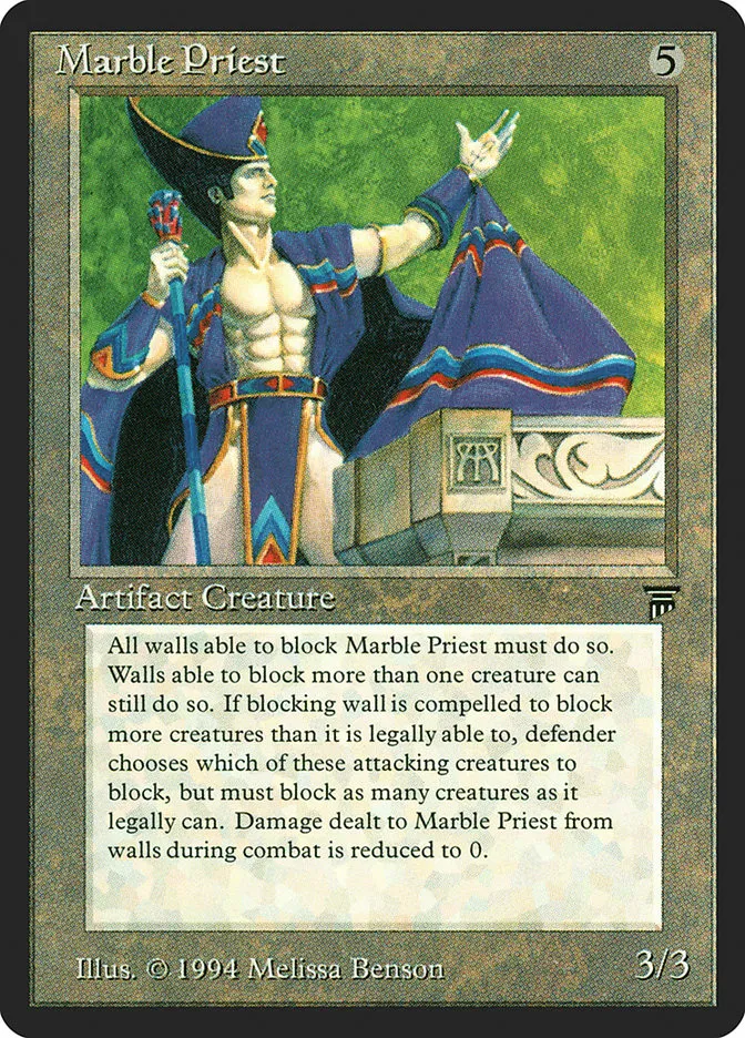 1994 Legends Marble Priest uncommon #286 unlisted card image