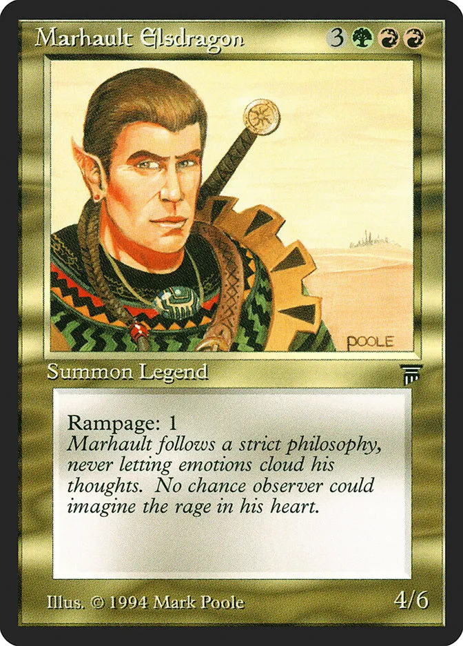 1994 Legends Marhault Elsdragon uncommon #244 unlisted card image