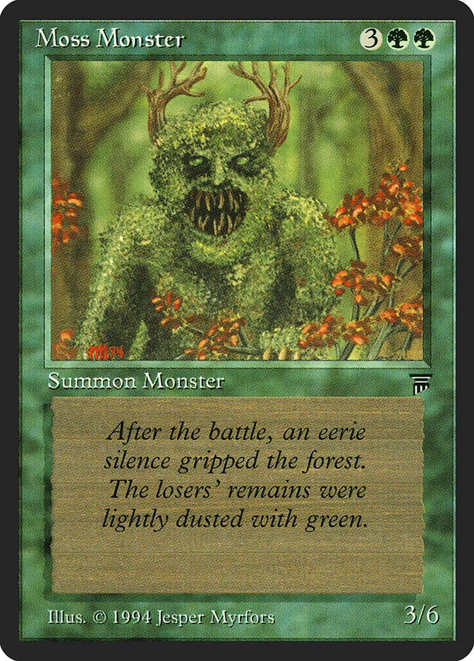 1994 Legends Moss Monster common #195 unlisted card image