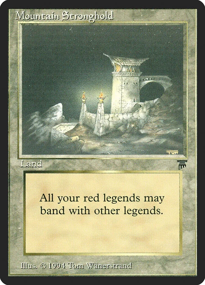1994 Legends Mountain Stronghold uncommon #304 unlisted card image
