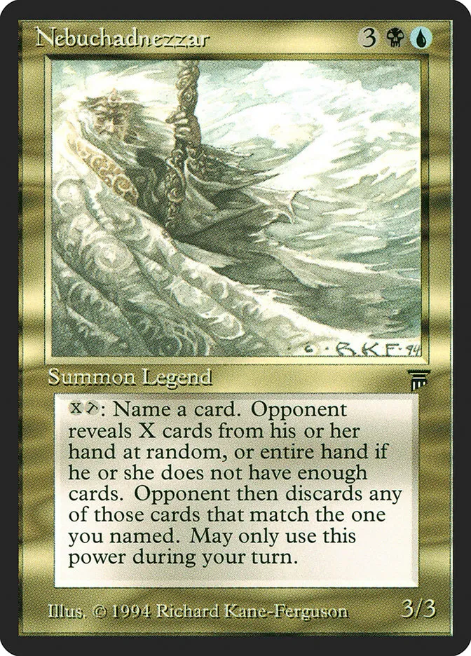 1994 Legends Nebuchadnezzar rare #245 unlisted card image