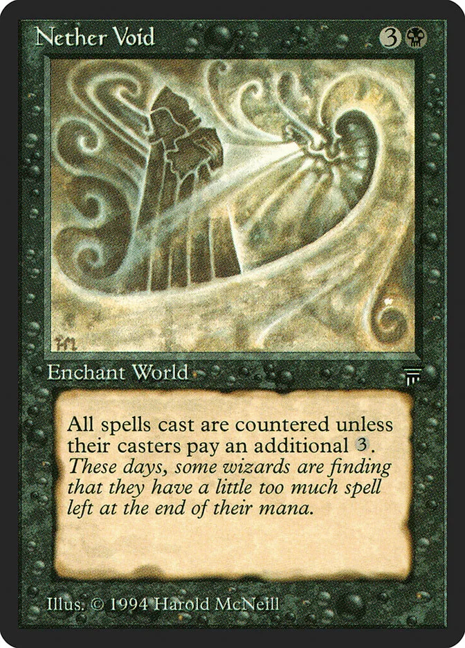 1994 Legends Nether Void rare #113 unlisted card image