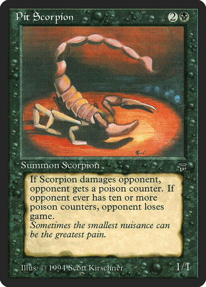 1994 Legends Pit Scorpion common #114 unlisted card image