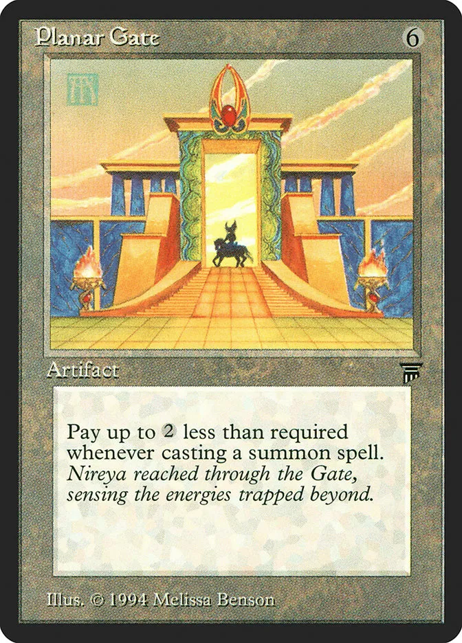 1994 Legends Planar Gate rare #290 unlisted card image