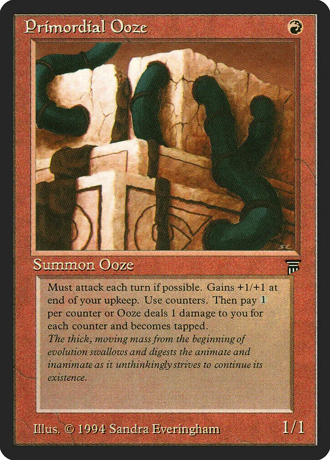 1994 Legends Primordial Ooze uncommon #160 unlisted card image