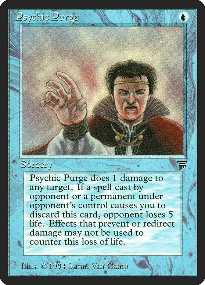 1994 Legends Psychic Purge common #68 unlisted card image