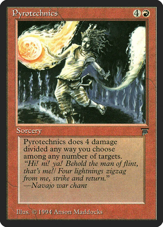 1994 Legends Pyrotechnics common #161 unlisted card image