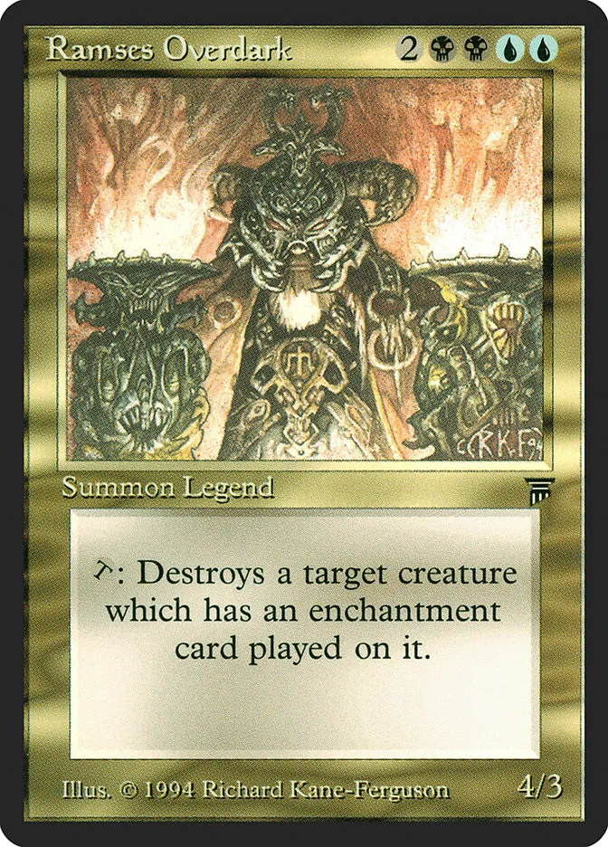 1994 Legends Ramses Overdark rare #252 unlisted card image