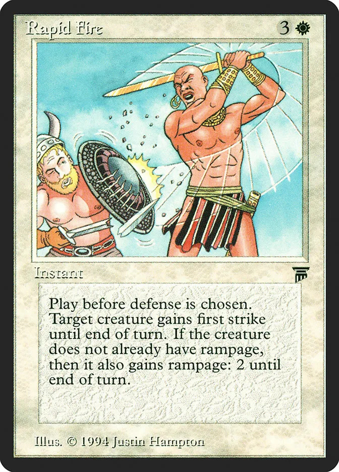 1994 Legends Rapid Fire rare #32 unlisted card image