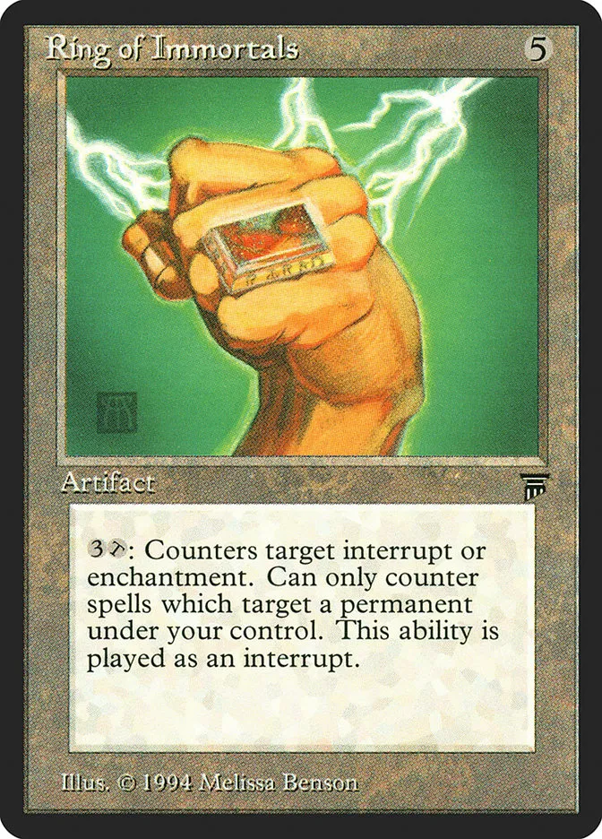 1994 Legends Ring of Immortals rare #293 unlisted card image