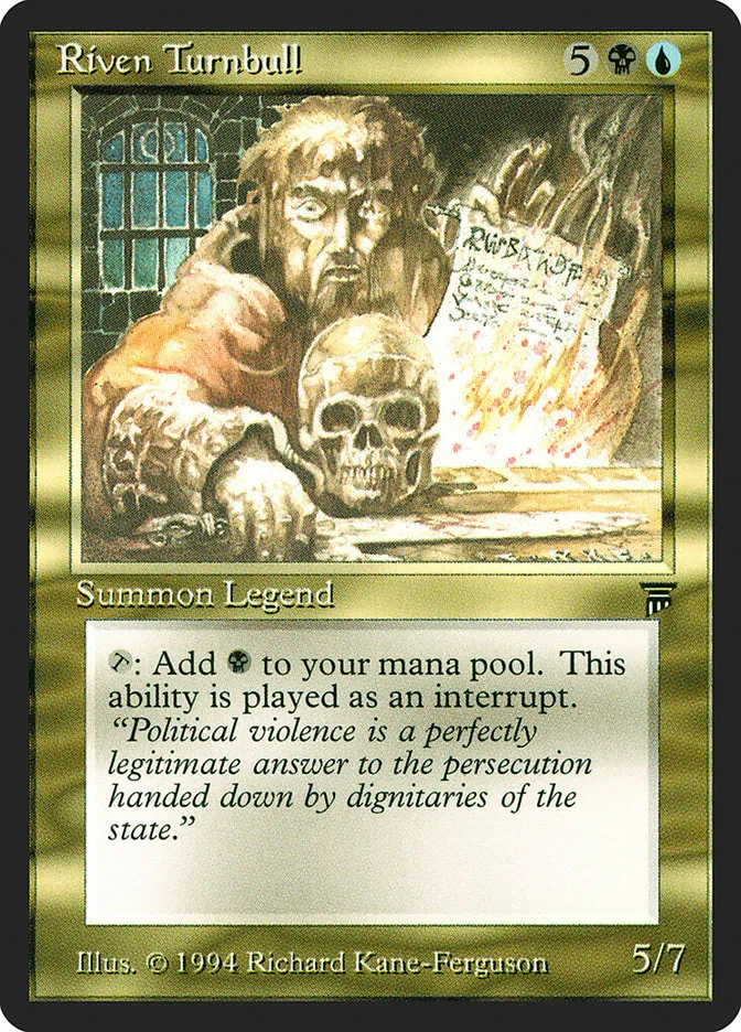 1994 Legends Riven Turnbull uncommon #254 unlisted card image