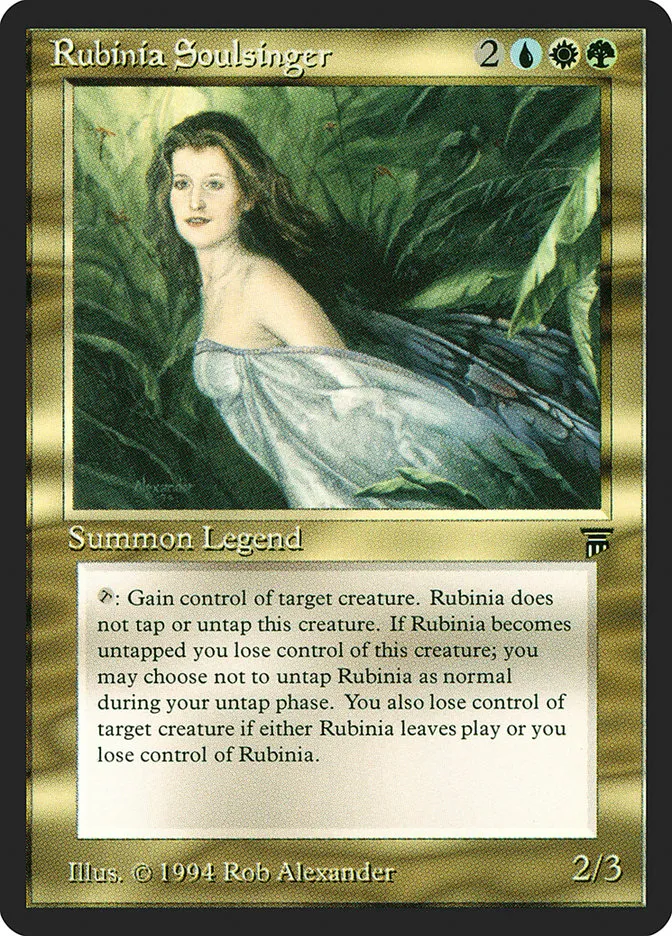 1994 Legends Rubinia Soulsinger rare #256 unlisted card image