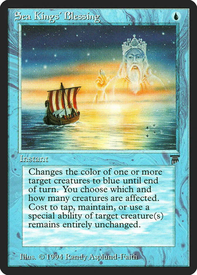 1994 Legends Sea Kings' Blessing uncommon #75 unlisted card image