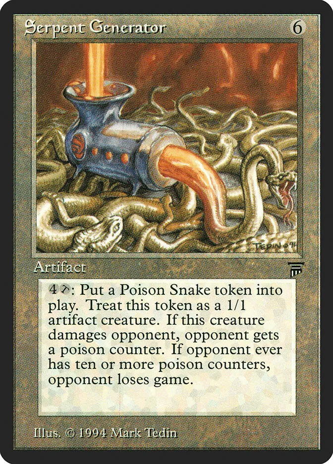 1994 Legends Serpent Generator rare #295 unlisted card image