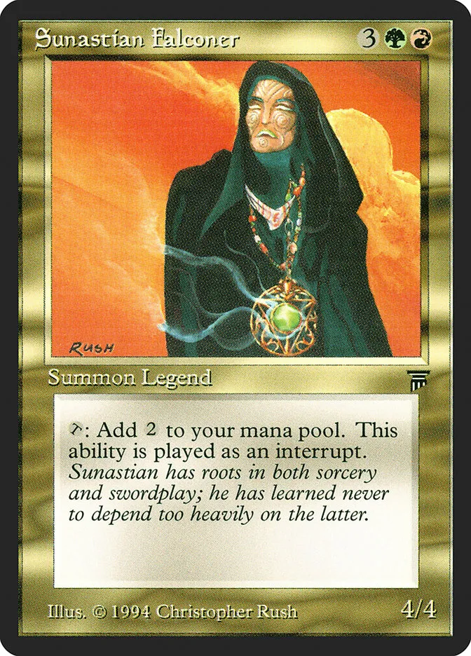 1994 Legends Sunastian Falconer uncommon #261 unlisted card image