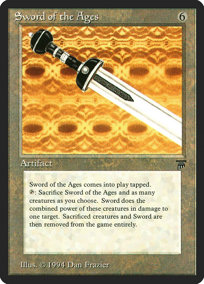 1994 Legends Sword of the Ages rare #296 unlisted card image