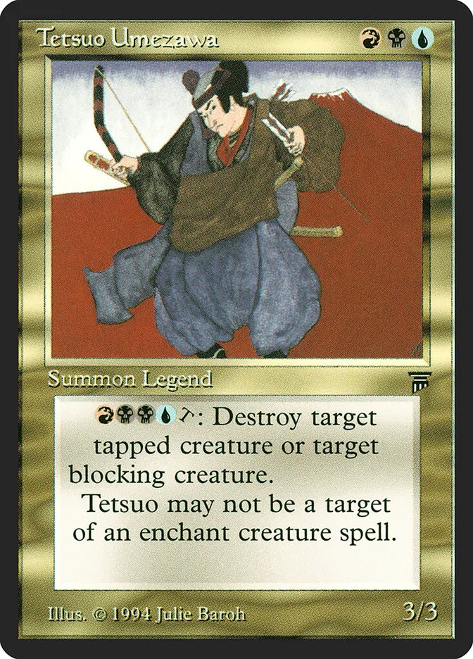 1994 Legends Tetsuo Umezawa rare #262 unlisted card image