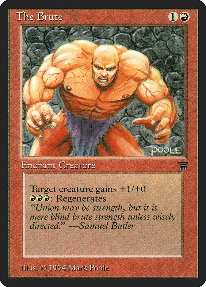 1994 Legends The Brute common #167 unlisted card image