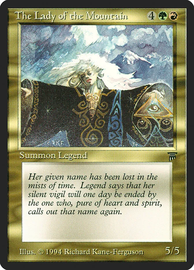 1994 Legends The Lady of the Mountain uncommon #263 unlisted card image