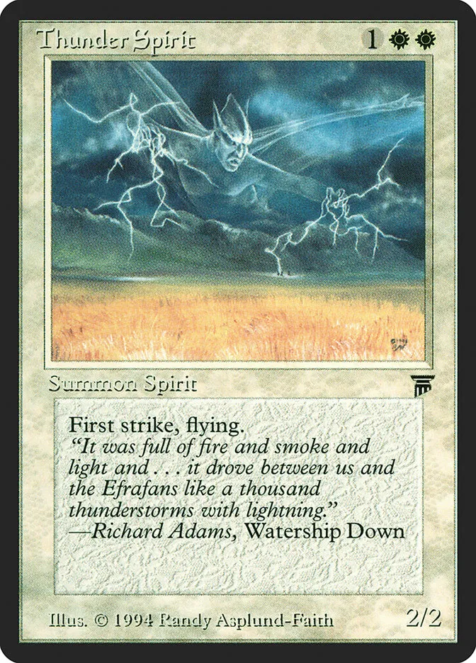 1994 Legends Thunder Spirit rare #39 unlisted card image
