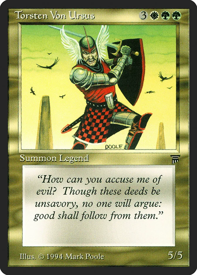 1994 Legends Torsten Von Ursus uncommon #266 unlisted card image