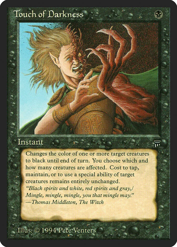1994 Legends Touch of Darkness uncommon #122 unlisted card image