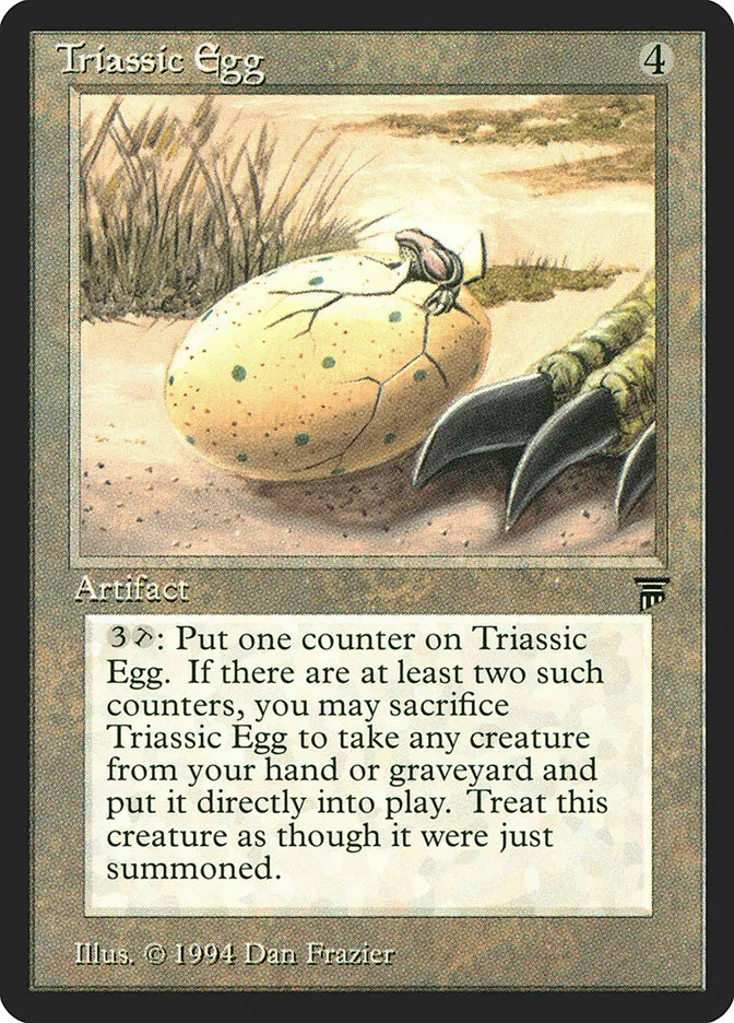 1994 Legends Triassic Egg rare #297 unlisted card image