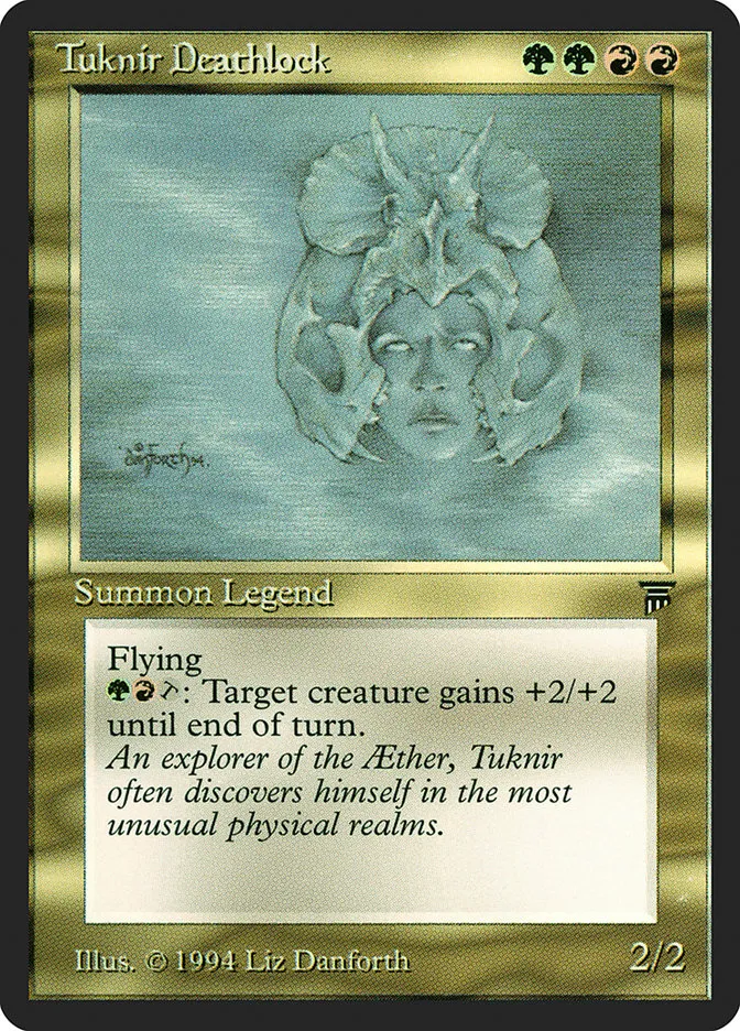 1994 Legends Tuknir Deathlock rare #267 unlisted card image