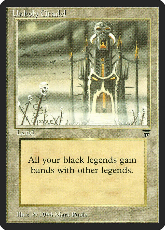 1994 Legends Unholy Citadel uncommon #309 unlisted card image