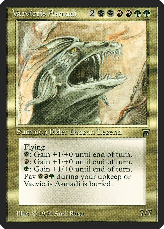 1994 Legends Vaevictis Asmadi rare #269 unlisted card image