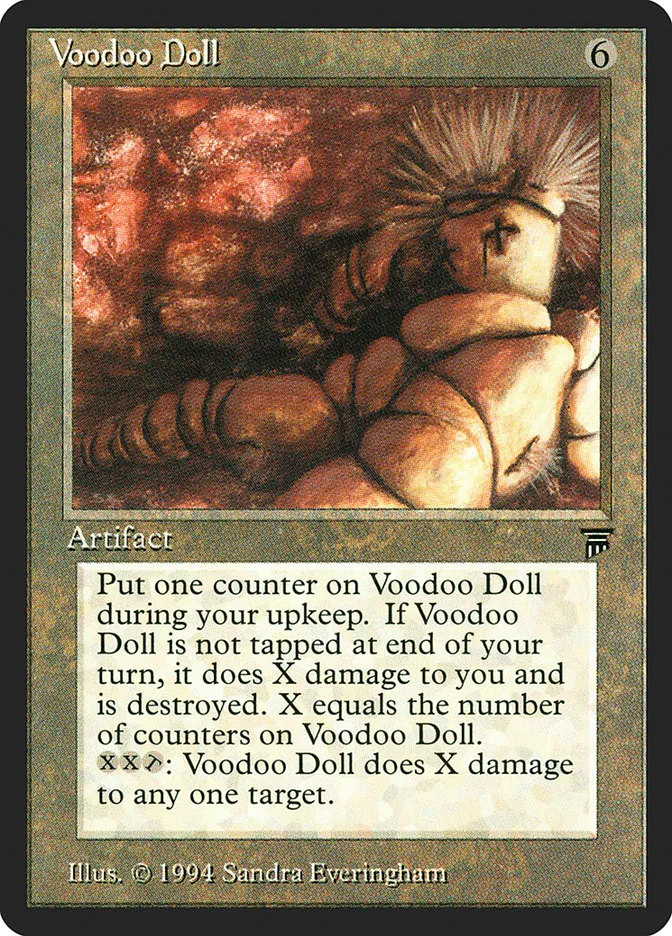 1994 Legends Voodoo Doll rare #298 unlisted card image