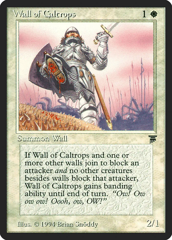 1994 Legends Wall of Caltrops common #42 unlisted card image