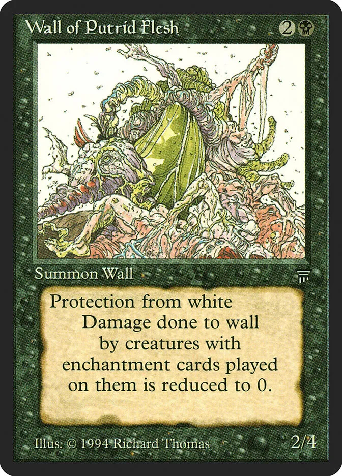 1994 Legends Wall of Putrid Flesh uncommon #127 unlisted card image