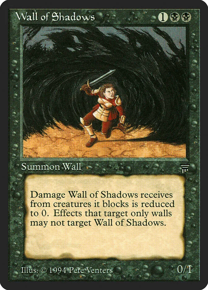 1994 Legends Wall of Shadows common #128 unlisted card image