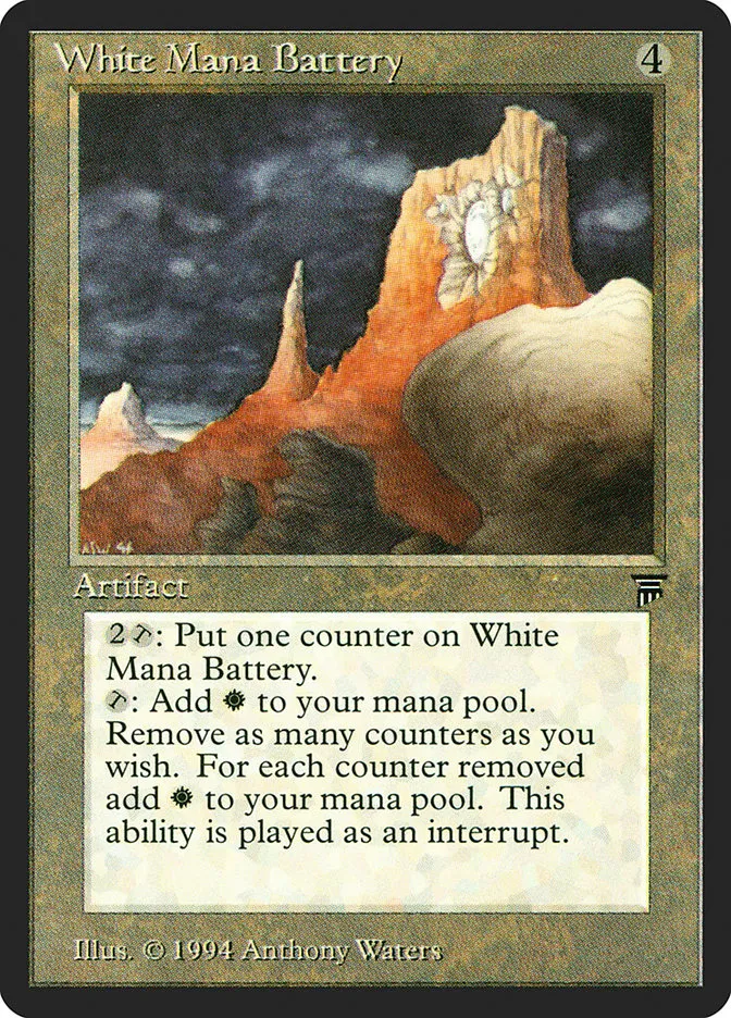 1994 Legends White Mana Battery uncommon #299 unlisted card image