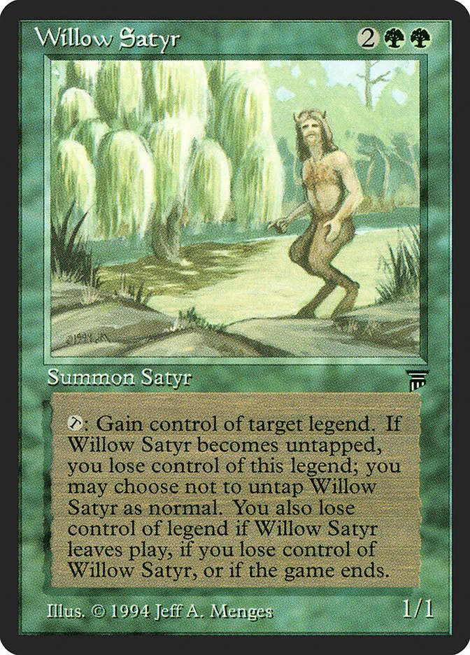 1994 Legends Willow Satyr rare #212 unlisted card image