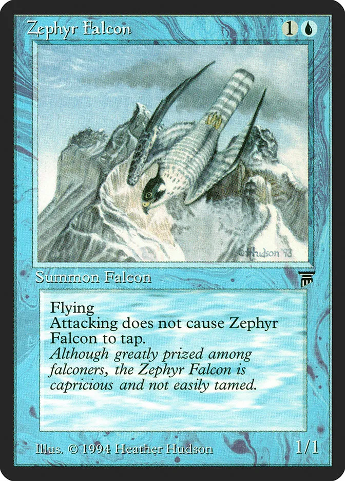 1994 Legends Zephyr Falcon common #86 unlisted card image